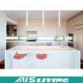 Popular European Style White Lacquer Kitchen Cabinet Furniture (AIS-K856)